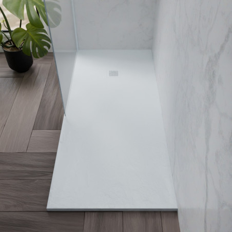 Receveur de douche 180x80 cm extra plat - DIAMANT - coloris blanc