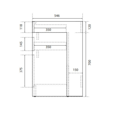 Meuble salle de bain PMR ANDY 90 cm vasque à droite ou à gauche et miroir ELEGANCE ht105