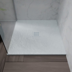 Receveur de douche 80x80 cm extra plat - DIAMANT - coloris blanc