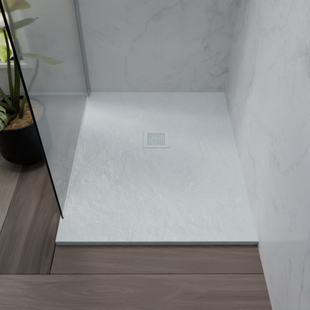 Receveur de douche 100x80 cm extra plat - DIAMANT - coloris blanc