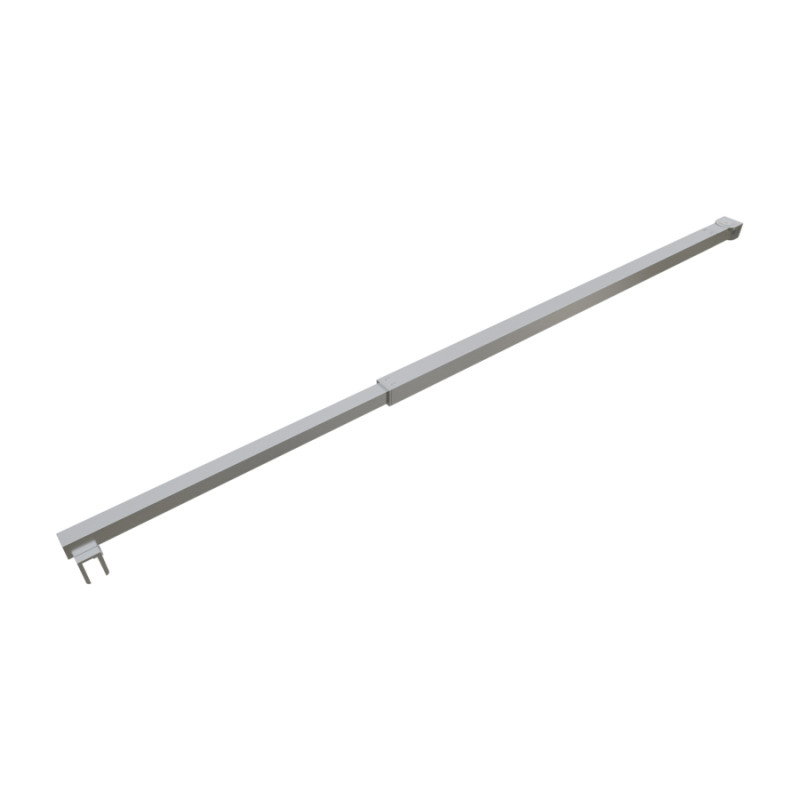 Barre de maintien horizontale chromée pour paroi de douche fixe Barre de maintien horizontale chromée pour paroi de douche fixe