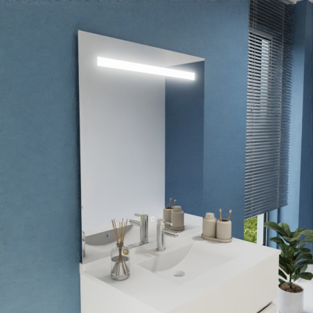 Miroir avec éclairage LED ELEGANCE - 90 cm x ht105 cm