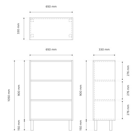 Meuble bar cuisine d'extérieur en inox - 65 cm - Gris