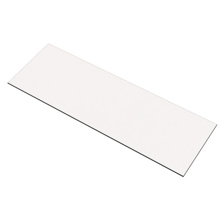 Plan de travail d'extérieur en HPL - 180 x 61 cm - Réversible - Blanc
