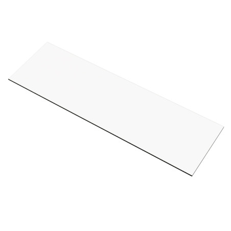 Plan de travail réversible en HPL pour comptoir bar d'extérieur - 130 x 40 cm - blanc