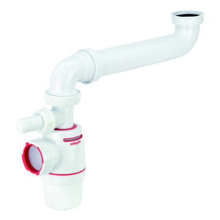 Siphon évier gain de place WIRQUIN