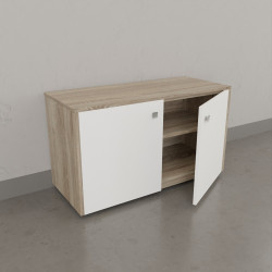 Meuble vasque ALTEA 90 cm, miroir led Elégance ht105 et Mobiroul 90 cm - Cambrian oak