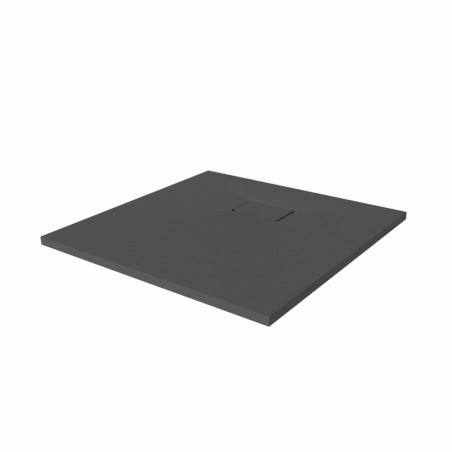 Receveur de douche 90x90 cm extra plat à poser ou à encastrer gris anthracite - SAPHIR