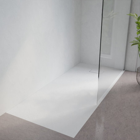 Receveur de douche 180x80 cm extra plat à poser ou à encastrer blanc - SAPHIR