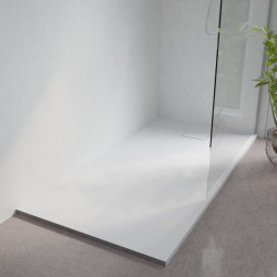 Receveur de douche 180x90 cm extra plat à poser ou à encastrer blanc - SAPHIR