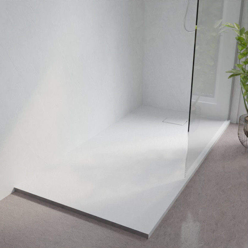 Receveur de douche 180x90 cm extra plat à poser ou à encastrer blanc - SAPHIR Receveur de douche 180x90 cm extra plat à poser ou à encastrer blanc - SAPHIR
