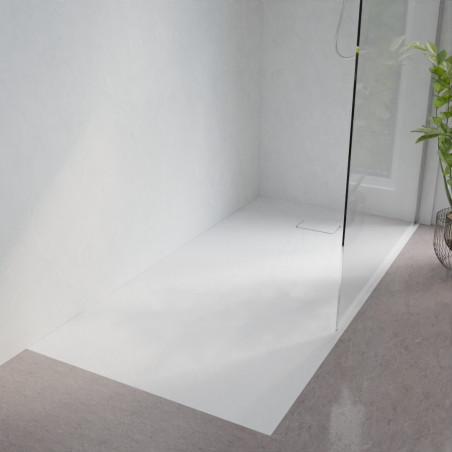 Receveur de douche 180x90 cm extra plat à poser ou à encastrer blanc - SAPHIR
