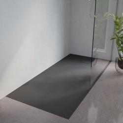 Receveur de douche 190x90 cm extra plat à poser ou à encastrer gris anthracite - SAPHIR