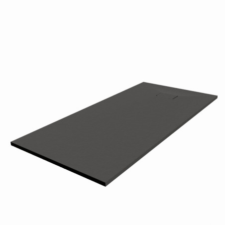 Receveur de douche 190x90 cm extra plat à poser ou à encastrer gris anthracite - SAPHIR