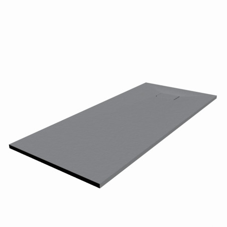 Receveur de douche 190x90 cm extra plat à poser ou à encastrer gris ciment - SAPHIR