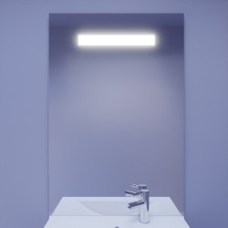 Miroir avec éclairage LED ELEGANCE - 70 cm x ht105 cm - sans interrupteur