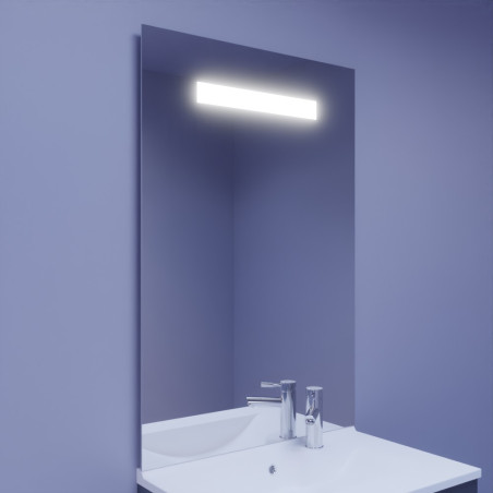 Miroir avec éclairage LED ELEGANCE - 70 cm x ht105 cm - sans interrupteur