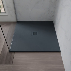 Receveur de douche 90x90 cm extra plat DIAMANT - coloris gris anthracite