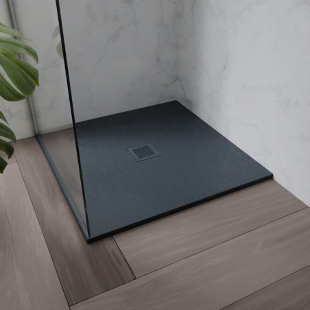 Receveur de douche 90x90 cm extra plat DIAMANT - coloris gris anthracite
