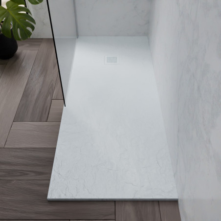 Receveur de douche 170x70 cm extra plat - DIAMANT - coloris blanc