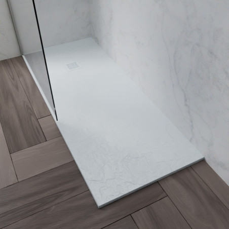 Receveur de douche 170x70 cm extra plat - DIAMANT - coloris blanc