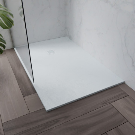 Receveur de douche 140x90 cm extra plat - DIAMANT - coloris blanc