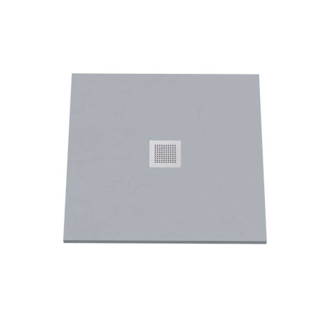 Receveur de douche 80x80 cm extra plat - DIAMANT - coloris gris ciment