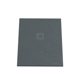 Receveur de douche 100x80 cm extra plat - DIAMANT - coloris gris anthracite