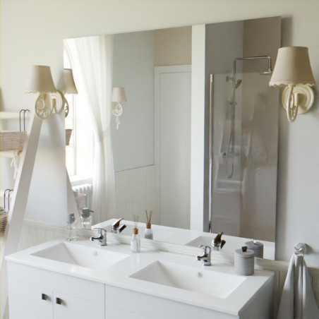 Miroir simple de salle de bain REFLET -120 cm x 105 cm