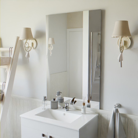 Miroir simple de salle de bain REFLET - 70 cm x 105 cm