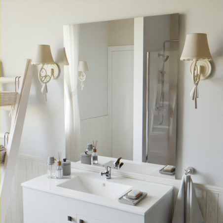 Miroir simple de salle de bain REFLET -90 cm x 105 cm