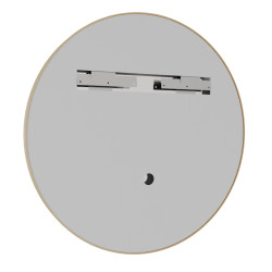 Miroir avec éclairage LED variable ORANA - Diamètre 80 cm - Contour cuivré