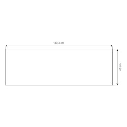 Plan de travail réversible en HPL pour comptoir bar d'extérieur - 130 x 40 cm