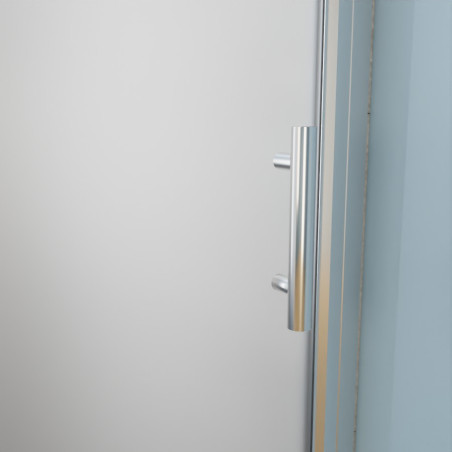 Porte de douche sablée pivotante SANDY 100 cm