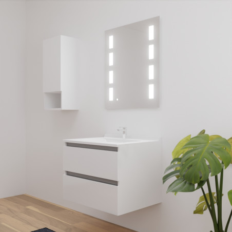 Meuble salle de bain ARLEQUIN 70 cm avec miroir Prestige