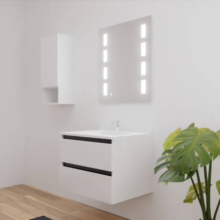 Meuble salle de bain ARLEQUIN 70 cm avec miroir Prestige