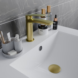 Mitigeur lavabo finition doré mat - KELLY GOLD 