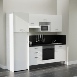 Kitchenette K37L-PT - 240 cm avec plan de travail et évier