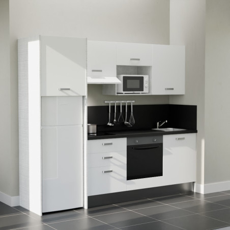 Kitchenette K37L-PT - 240 cm avec plan de travail et évier