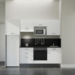 Kitchenette K37L-PT - 240 cm avec plan de travail et évier