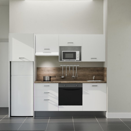 Kitchenette K37L-PT - 240 cm avec plan de travail et évier