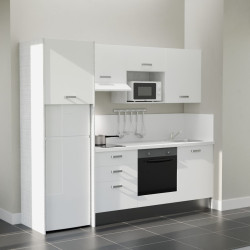 Kitchenette K37L-PT - 240 cm avec plan de travail et évier
