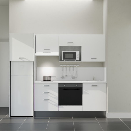 Kitchenette K37L-PT - 240 cm avec plan de travail et évier