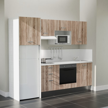 Kitchenette K37L-PT - 240 cm avec plan de travail et évier
