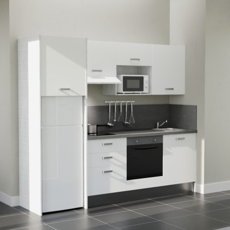 Kitchenette K37L-PT - 240 cm avec plan de travail et évier