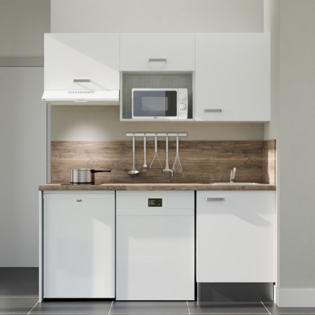 Kitchenette K55L-PT - 180 cm avec plan de travail et évier