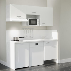 Kitchenette K55L-PT - 180 cm avec plan de travail et évier