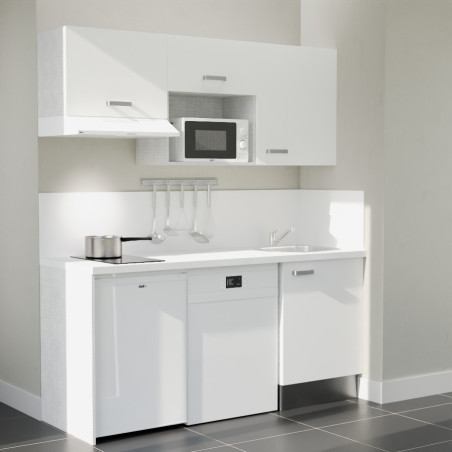 Kitchenette K55L-PT - 180 cm avec plan de travail et évier