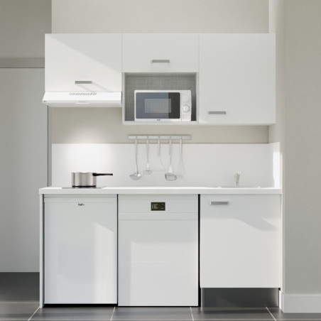 Kitchenette K55L-PT - 180 cm avec plan de travail et évier