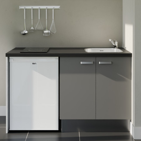 Kitchenette K17L-PT - 140 cm avec plan de travail et évier